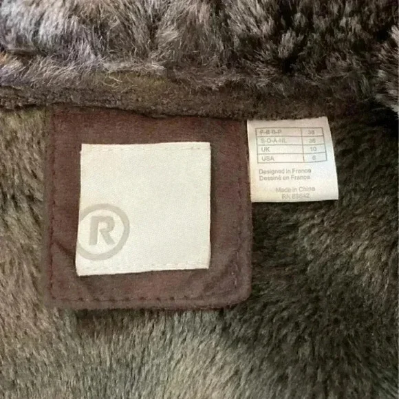 Vintage faux fur jacket in size 6 - Picture 5 of 5